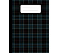 ALINEA University Notebook - Lined: Scottish tartan design, size (8.5x11in), 100 pages. Sections for notes, passwords and strategic planning.