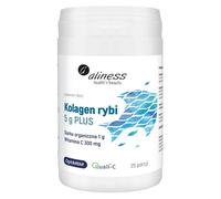 Aliness Collagene di pesce 5 g PIÙ OptiMSM Sulphur, Vitamina C - 25 Dosi