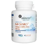 Aliness Krill Oil NKO Omega 3 con Astaxantina 500 mg, 60 capsule