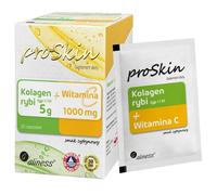 Aliness proSkin Collagene di pesce 5 g + Vitamina C 1000 mg, Limone - 30 Bustine