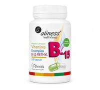 ALINESS Vitamina B Complex B-15 Methyl 100 Capsule | Quatrefolic B12 Integratore