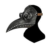 ALINILA Maschera Becco for Halloween,Maschera del Medico della Peste Steampunk Maschera Naso Lungo Becco di Uccello, Masquerade Accessori Costume And Carnevale per Adulti