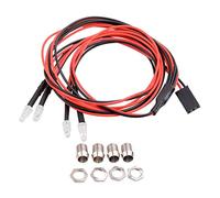 ALINUOYQ 4pcs RC Modello Auto 3mm 4 LED Kit Luce for 1/12 1/18 1/10 1/8 Axial Scx10 Traxxas