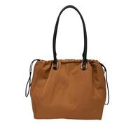 ALINUOYQ Borsa a spalla in canvas con coulisse, organizer con chiusura a cordoncino funzionale per il lavoro, la scuola o le uscite, tote bag donna leggera e in tinta unita