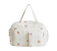 ALINUOYQ Borsa per pannolini trapuntata Borse per pannolini per bambini carine Tote, borsa per maternità per mamma in ospedale Borse per pannolini Borse da viaggio Weekender