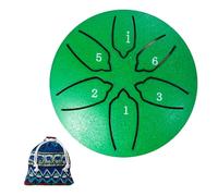 ALINUOYQ Drum di pioggia da giardino for tamburi for lingua Rainlay fuori da Rainlay 6 Note Mini Handpan Cells di pioggia fuori dal Giardino Punch, regalo musicale for bambini e adulti