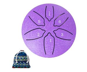 ALINUOYQ Drum di pioggia da giardino for tamburi for lingua Rainlay fuori da Rainlay 6 Note Mini Handpan Cells di pioggia fuori dal Giardino Punch, regalo musicale for bambini e adulti