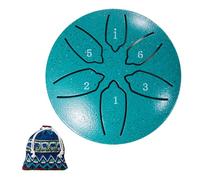 ALINUOYQ Drum di pioggia da giardino per tamburi per lingua Rainlay fuori da Rainlay 6 Note Mini Handpan Cells di pioggia fuori dal Giardino Punch, regalo musicale per bambini e adulti