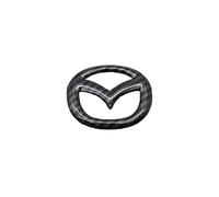ALINZO Adesivo Coprivolante per Auto, Decalcomania Telaio con Logo Emblema, Accessori Interni per Modifica Styling, per Mazda 3 6 CX-3 CX-5 CX-9,Carbon Fiber