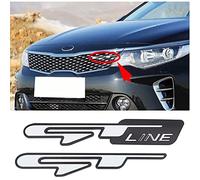 ALINZO Adesivo in Metallo 3D per Auto, Decalcomania Cornice Logo Emblema, Decorazione Posteriore Carrozzeria Logo Styling, Accessori Decorativi, per Kia Optima K5 Stinger Procedi K3 GT Line