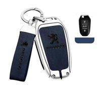 ALINZO Lega, Custodie per Chiavi Auto, Portachiavi con Telecomando, Portachiavi, Accessori Decorativi, per Peugeot 408 308 508 2008 5008 3008 4008 508L,Bright-Blue-a