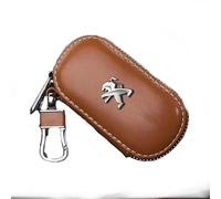 ALINZO Pelle, Custodie per Chiavi Auto, Portachiavi con Telecomando, Portachiavi, Accessori Decorativi, per Peugeot 3008 2008 208 108 4008 301 508 408 5008 207 107 4007,Brown