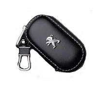 ALINZO Pelle, Custodie per Chiavi Auto, Portachiavi con Telecomando, Portachiavi, Accessori Decorativi, per Peugeot 3008 2008 208 108 4008 301 508 408 5008 207 107 4007,bla-CK
