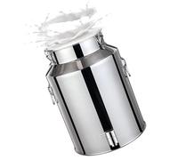 aliooila Rubinetto Per Latta Olio 5 Litri Contenitore Olio Acciaio Inox Trasporto Del Latte in Acciaio Inossidabile Secchio,Capacity-76L