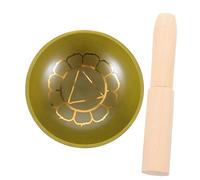 Alipis 1 Impostato arredamento spirituale campana tibetana tamburo dei chakra shui feng gong decorazione casa musil ciotola sonora decorativa ciotole sonore da meditazione Metallo Yellow