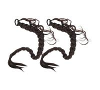 Alipis 1 paio di extension per capelli intrecciati: extension per coda di cavallo intrecciata finta per ragazze e donne - sintetica per stili di vita urbani frenetici e look alla moda