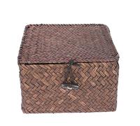 Alipis 1 Pc Scatola Di Immagazzinaggio Cestini Per Il Bagno Organizzatore Di Trucco Cestino Portaoggetti Rettangolare Contenitori Di Vimini Rattan Cestino Da Scaffale Alga Marina Semplice