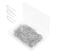 Alipis 1 scatola Spilli U in Inossidabile per Cucito e Gioielli Ago Ergonomico per Posizionamento Preciso in Progetti Fai da Te e Ricamo