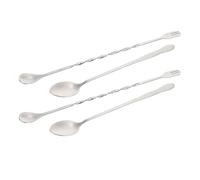 Alipis 1 Set Cucchiaio Per Mescolare Mescolando Spoloni Di Mescola Del Caffè Bar Spoon Palettine Caffe Agitatore Per Cocktail Domestico Agitatore Per Cocktail Lungo Riutilizzabile 4 Pezzi
