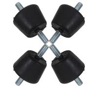 Alipis 1 set di cuscinetti antivibranti: cuscinetti per compressore del condizionatore d'aria - tappetino antirumore universale da 2" accessori per l'assorbimento degli urti