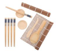 Alipis 1 set di kit per arrotolare il sushi in : strumento per preparare il sushi fatto a mano - include tappetino per arrotolare il in, spatole, e utensili per
