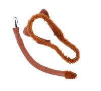 Alipis 1 Set fascia per orecchie di animale Accessori Kawaii fascia animale orecchie di halloween fascia per adolescenti Accessori per costumi di leone tessuto Marrone chiaro