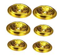 Alipis 1 Set Galleggiante Dell'olio della Lampada A Olio Bruciatori Lampada del Tramonto Umidificatore per di Pioggia Decorazioni in Oro Mano Lampadina Alluminio Golden 6 Pezzi