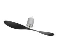 Alipis 1 Set mini generatore eolico rotante Il motore turbina portatile piccolo motore elettrico generatore di turbine eoliche plastica Black