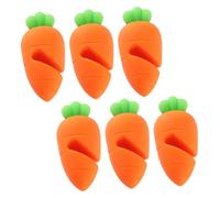 Alipis 1 Set Poggiamestolo Silicone Forma Sollevatori Per Coperchi Pentola Antipoverflow Per Cucina Accessori Pratici Per Versamenti 6 Pezzi