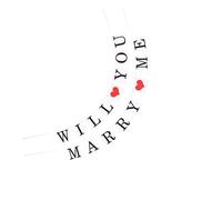 Alipis 1 Set Striscione Decorativo Will You Marry Me per Matrimonio Bunting per Decorare Auto e Feste Accessorio per