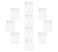 Alipis 10 Pezzi Barattolo per Coltura Tessuti 240ml in Plastica con | Bocca , Tappo a Vite Standard Ventilato, Corpo Trasparente, per Semi e Espianti Vegetali