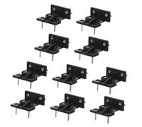 Alipis 10 pezzi Staffe Fissaggio Mobili Regolabili in Plastica Nera Clip Pressione per Pannelli Armadio e Cucina Connettori Rapidi per Montaggio Stabile