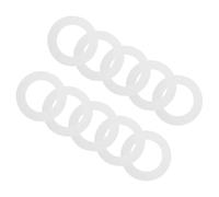 Alipis 10 Pezzi Tappetini di Carta Oleata per Scaldacera Anelli di Protezione Anti-Trasbordamento Bianchi per Macchine per Ceretta Accessori per Depilazione Professionale Protezione a