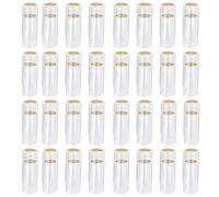 Alipis 100 Capsule Termoretraibili Trasparenti per Bottiglie di Vino 30Mm Linguetta Staccabile Tappi Sigillanti Professionali per Pub Enoteche e Cantine