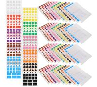 Alipis 100 Fogli Etichette Adesive Scrivibili Colorate Adesivi Autoadesivi per Organizzazione Ufficio e Codifica Etichette Identificative per Classificazione e Archiviazione Documenti