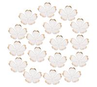Alipis 100 pezzi Charms Fiori Ciliegio Acrilici Gradienti Tappi Perline Floreali Leggeri per Creazione Accessori Capelli e Gioielli Fai da Te