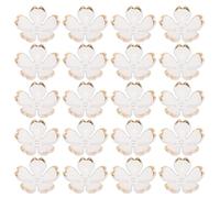 Alipis 100 pezzi Charms Fiori Ciliegio Acrilici Sfumati con Dettagli Dorati Accessori Leggeri per Creazione Gioielli e Realizzazione Fermagli per Capelli per Decorazioni Artigianali e