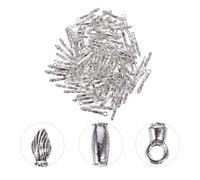 Alipis 100 Pezzi Ciondoli in Lega a Forma di Penna da Scrivere Anello Ciondoli Portachiavi e per Gioielli Fai da Te Decorazioni per Braccialetti Collane e Accessori Personalizzati