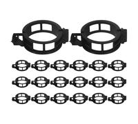 Alipis 100 Pezzi Clip per Piante Nere in Pp per Giardinaggio Domestico, Supporto Invisibile per Pomodori e Verdure Rampicanti, Design Multifunzionale e Amico delle Piante