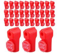 Alipis 100 Pezzi Gancio Fermaporta Antitaccheggio per Scaffali Commerciali, | Piccola Testina Rossa, Plastica Leggera, Installazione Semplice, Uso Ganci Espositivi e Rastrelliere
