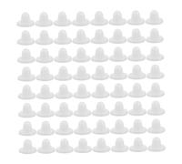 Alipis 100 Pezzi Silicone Earring Backs Flat Soft Cushion Pads For Secure Pierced Studs Invisible Retainers For Women And DIY Jewelry