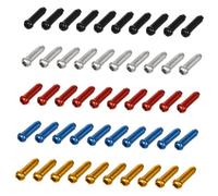 Alipis 100 Pezzi Tappi Terminali per Cavi Freno Bici in Lega di Alluminio Resistente Accessori per Bici Cappucci Antiruggine e Protezione Filo Compatibili con Meccanismi di Freno