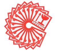 Alipis 1000 Etichette Adesive Fragile 55X55Cm Adesivo di Avvertenza per Imballaggio Autoadesivo per Pacchi di Spedizione Maneggiare con Cura