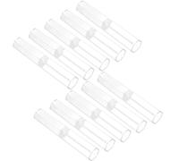 Alipis 10pezzi Astuccio Trasparente per Penne Esagonali Contenitore Acrilico Vuoto per Matite Espositore Portapenne Singolo Scatola Regalo per Penne