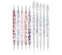 Alipis 10pezzi Strumenti Per Nail Art Doppia Punta Pennelli Per Disegno e Scultura Creativi Penne Per Punteggiatura Graffiti Per Manicure Strumenti Per Punteggiatura Delle Unghie Di Per s