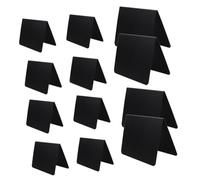 Alipis 12 Mini Lavagne da Tavolo Doppia Faccia Cancellabili Nero Opaco 120X80Mm per Buffet Cartellini Prezzi Promemoria e Segnaposto per Feste e Ristoranti