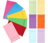 Alipis 12 Pezzi Buste per Budget in Carta Colorata, Facili da Distinguere e Leggere, Leggere e Comode da Trasportare, per Organizzare Spese e Contanti