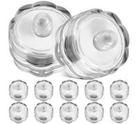 Alipis 12 Pezzi Candele da Tè Sommergibili a LED Multicolore Lumini a Batteria per Feste e Matrimoni Luce Candela Falsa per Decorazioni Interne ed Esterne