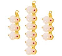 Alipis 12 Pezzi Ciondolo ciondolo di gioielli Canchini di Keyring Ciondoli portachiavi accessori per la creazione di gioielli