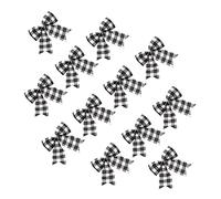 Alipis 12 Pezzi Decorazioni Natalizie Fiocco Nero e Bianco per Appesi per e Decorazioni Riutilizzabili e Affidabili per Festive